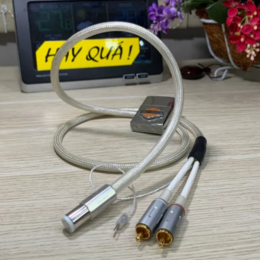 T11-11B​ Dây tín hiệu DIN 5 phono - Lõi bạc nguyên chất - 99.999% Ag