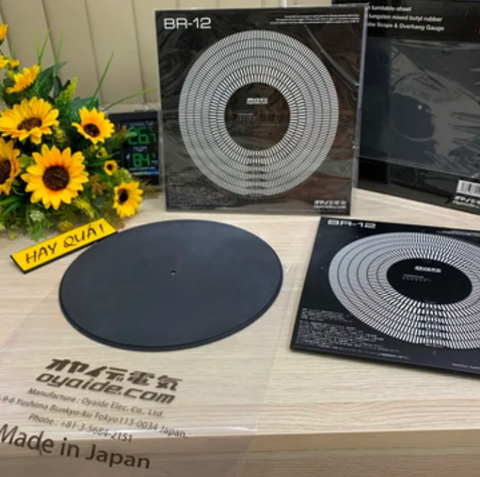  T7-07C​ BR-12 Rubber Turntable Mat - OYAIDE 