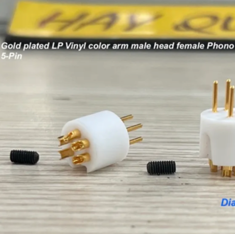  T7-07F Jack đực 5 pin Phono Cardas Gold plated 