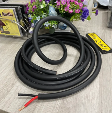  T15-06A​ Dây nguồn tổng audio - Dây nguồn đồng đôi - Lõi lớn 6mm2 x 2 