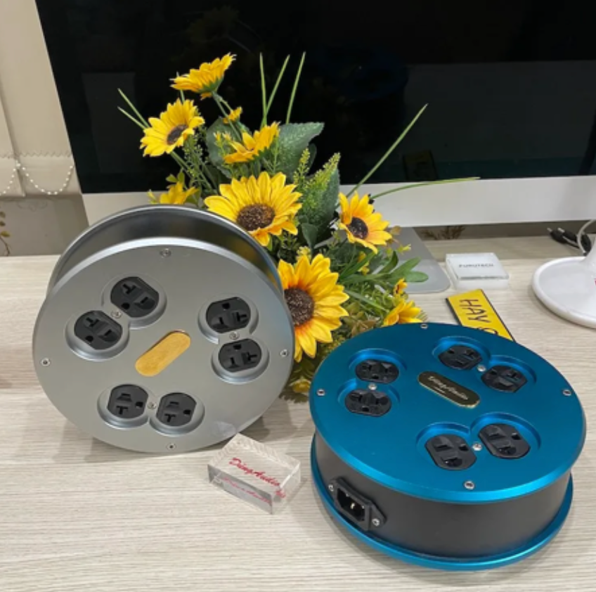 T15-11D​ Ổ cắm điện - Nhôm phay tròn dày 8mm