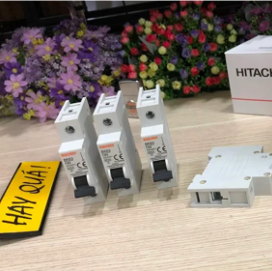T15-02B​ CB Hitachi Tép đơn 63A - Công tắc - Aptomat MCB Hitachi - Circuit Breaker - BK63 type - 1Ph