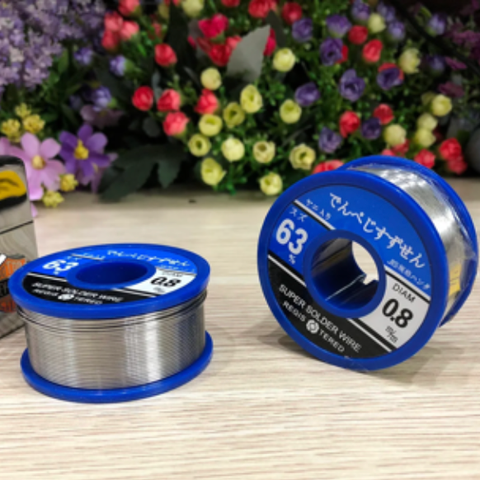  T17-01D (Hết hàng) Chì thiếc hàn cao cấp - Super Solder Wire Aswar 0.8mm Sn63% 250gm 