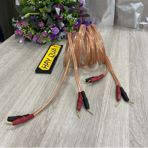  T12-07M​ (Hết hàng) Dây loa Monster XP cặp 2m - Thiết kế cho các dàn audio mini dàn âm thanh cổ 