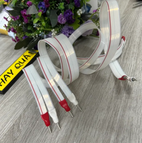  T12-03H​ Dây loa lụa mỏng cho super treble - Flat Wire - Silver Plated Teflon Wire - Ultra flat speaker cable 