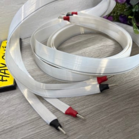  T12-03C Dây loa lụa XL - Flat Wire - Silver Plated Teflon Wire ULTRA FLAT SPEAKER CABLE 