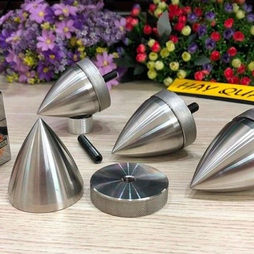 T3-02H​ Chân đinh INOX 6 loại lớn - Cao 65mm nặng 500gr