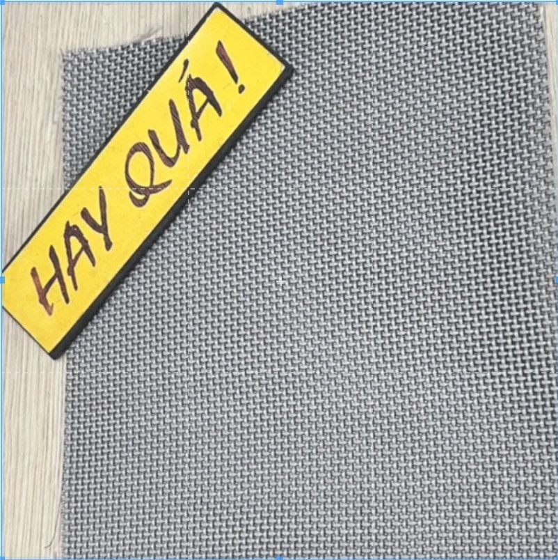 T4-15B (Có hàng) Vải loa - Lưới ê căng loa trang âm màu xanh xám