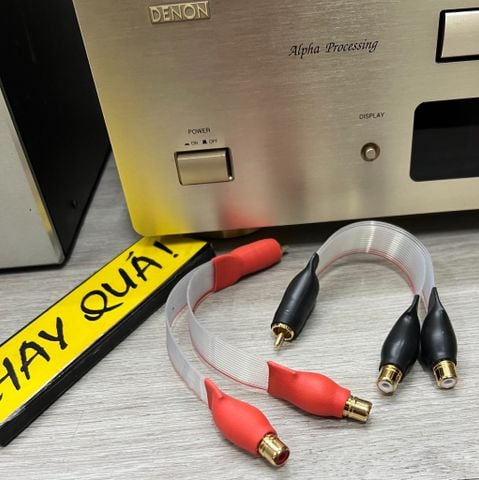  T6-20F​ Dây adaptor tín hiệu dạng trung gian cho dây dẫn 1 ra 2 RCA (Y-Splitter) 