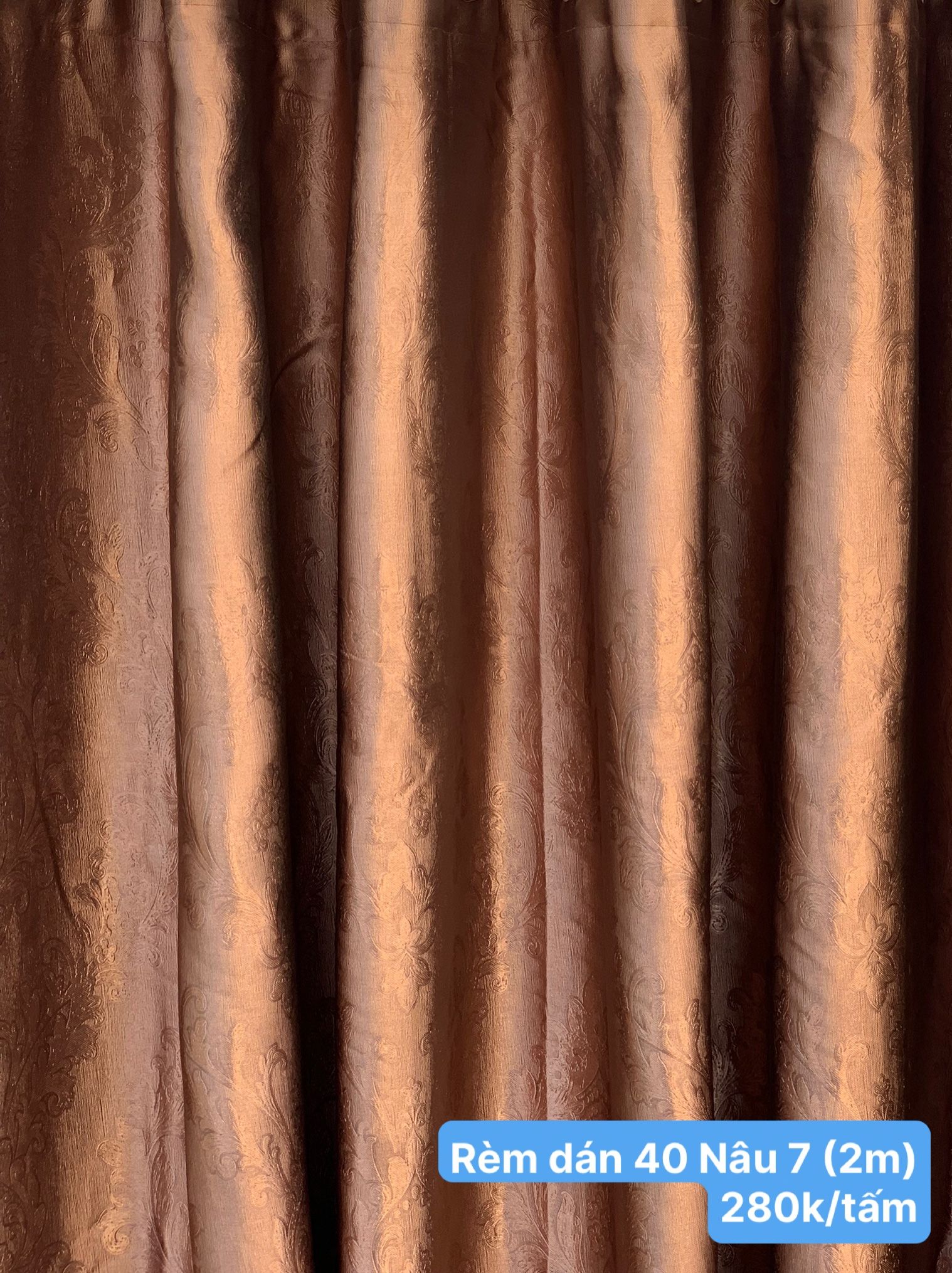  Rèm chống nắng May sẵn - Rèm Gấm 40 Họa tiết, màu trơn - Rèm cửa kiểu Dán tường giá rẻ BMT 