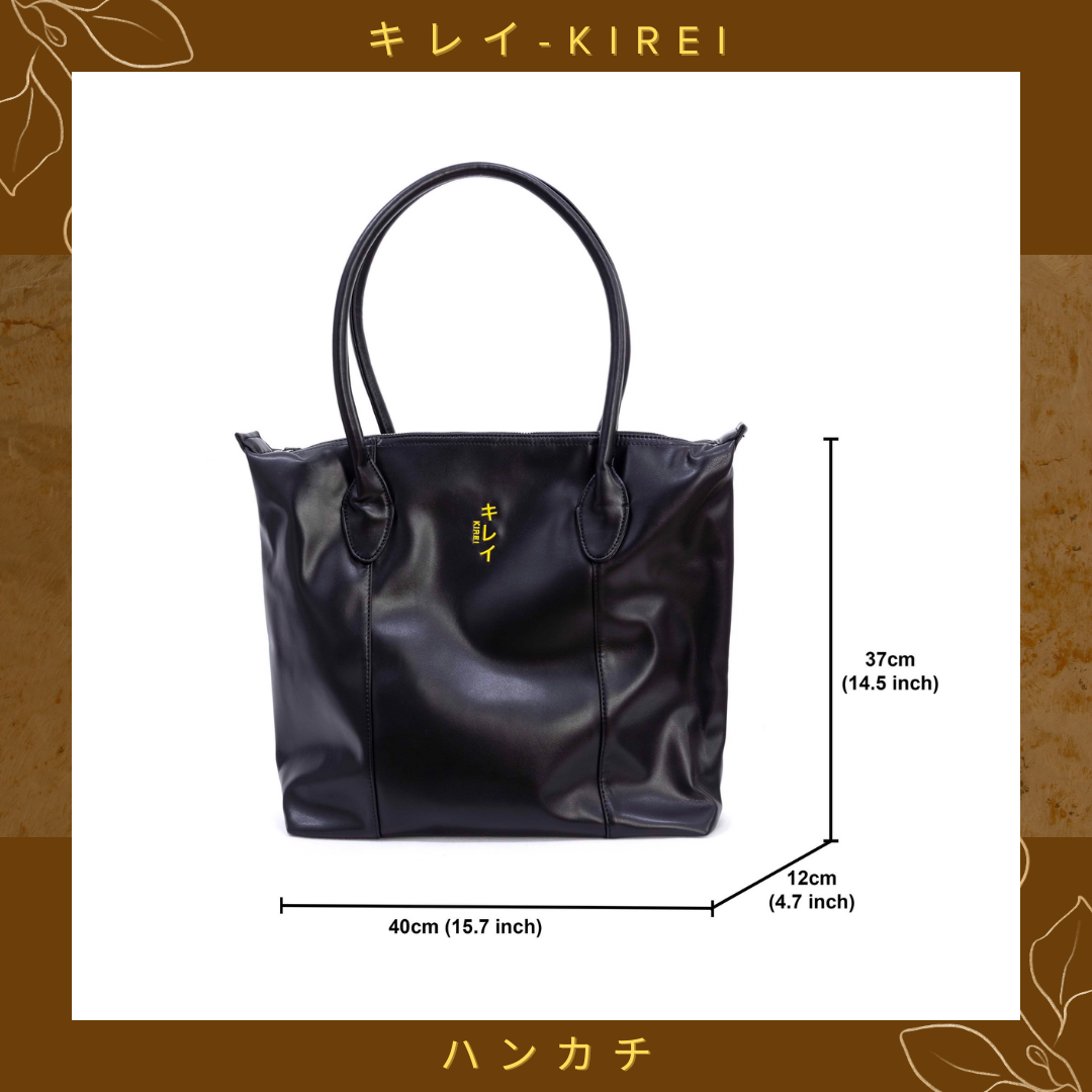 Túi xách Kirei Soft Leather Tote HD Đen