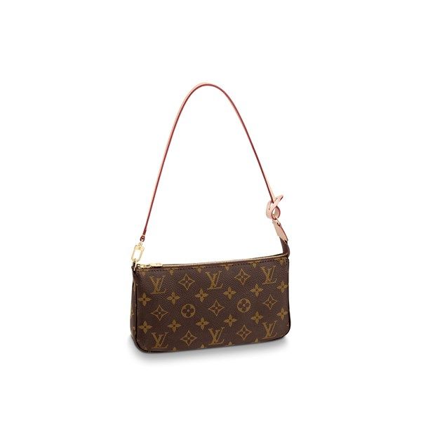  Túi đeo chéo - Louis Vuitton POCHETTE ACCESSOIRES M40712 DS Nâu 