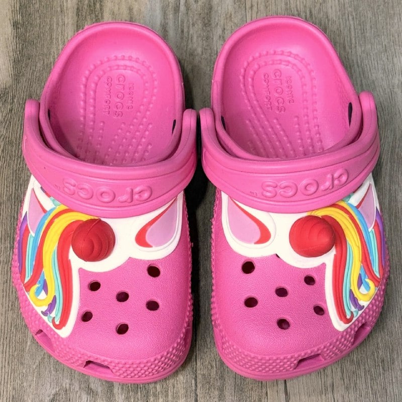 Dép Crocs Kid Clog Unicorn HN Pink