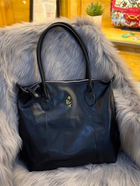 Túi xách Kirei Soft Leather Tote HD Đen