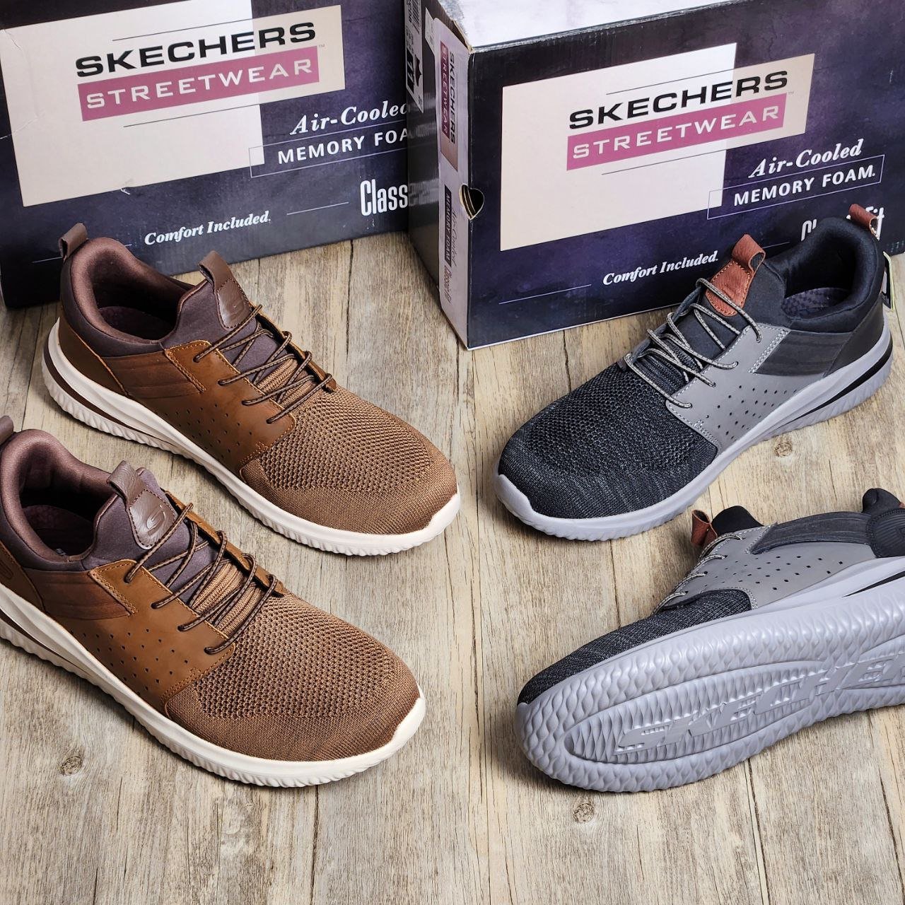 Skechers Delson 3.0 Cicada BS Brown Sneakers
