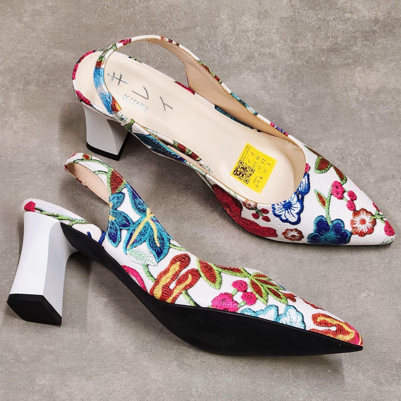 Giày Sandal Kirei 3D FEP 7P 02 CP Hồng/Trắng