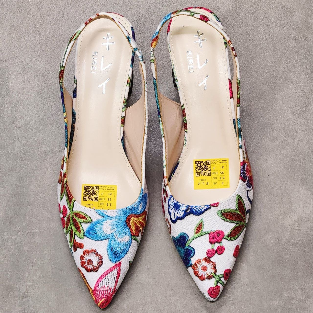 Giày Sandal Kirei 3D FEP 7P 02 CP Hồng/Trắng