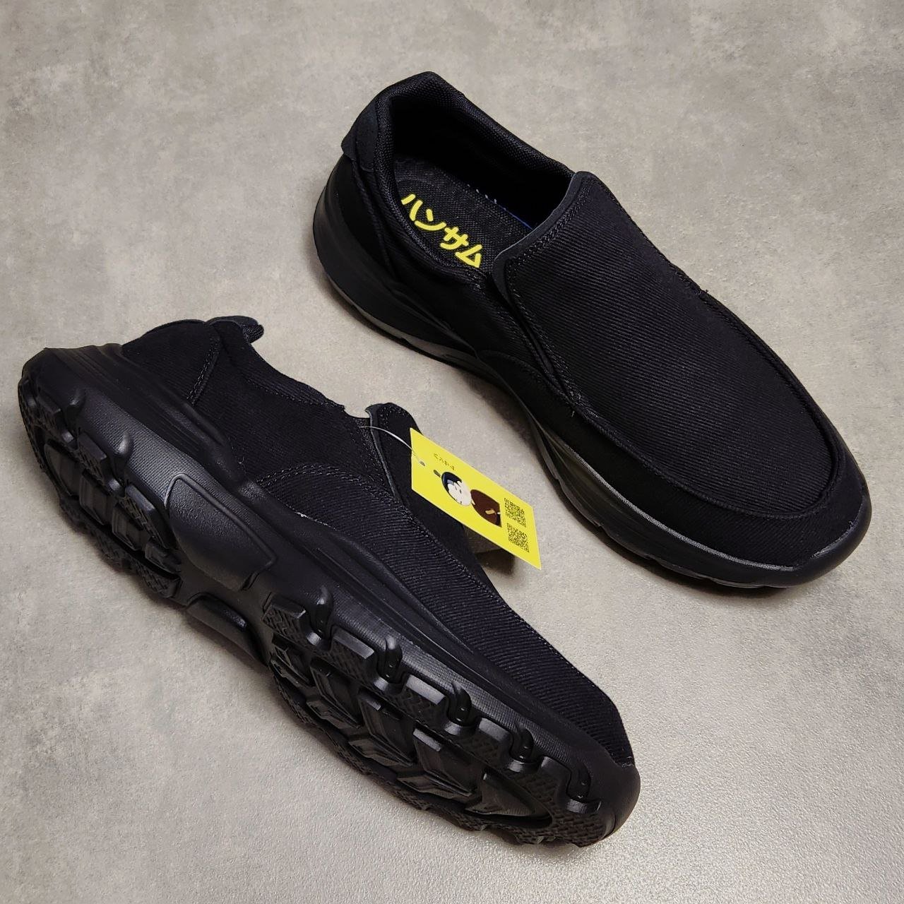 Giày lười Hansamu Walk đế Phylon BG2 Black