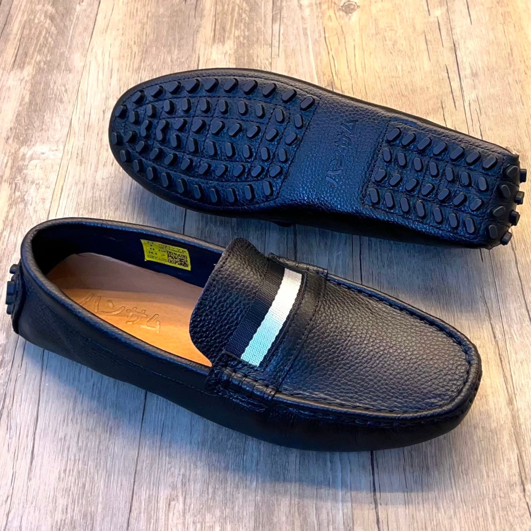 Giày Mọi Nhật Hansamu Penny Vải HO Black