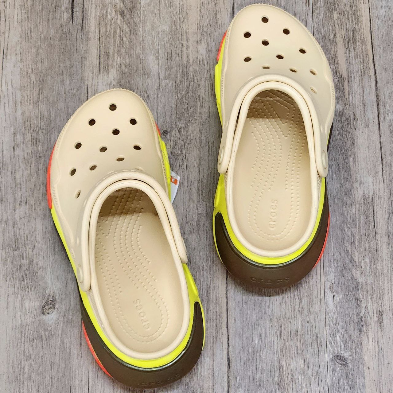 Dép Crocs Clog Bubble Crush HN Bone