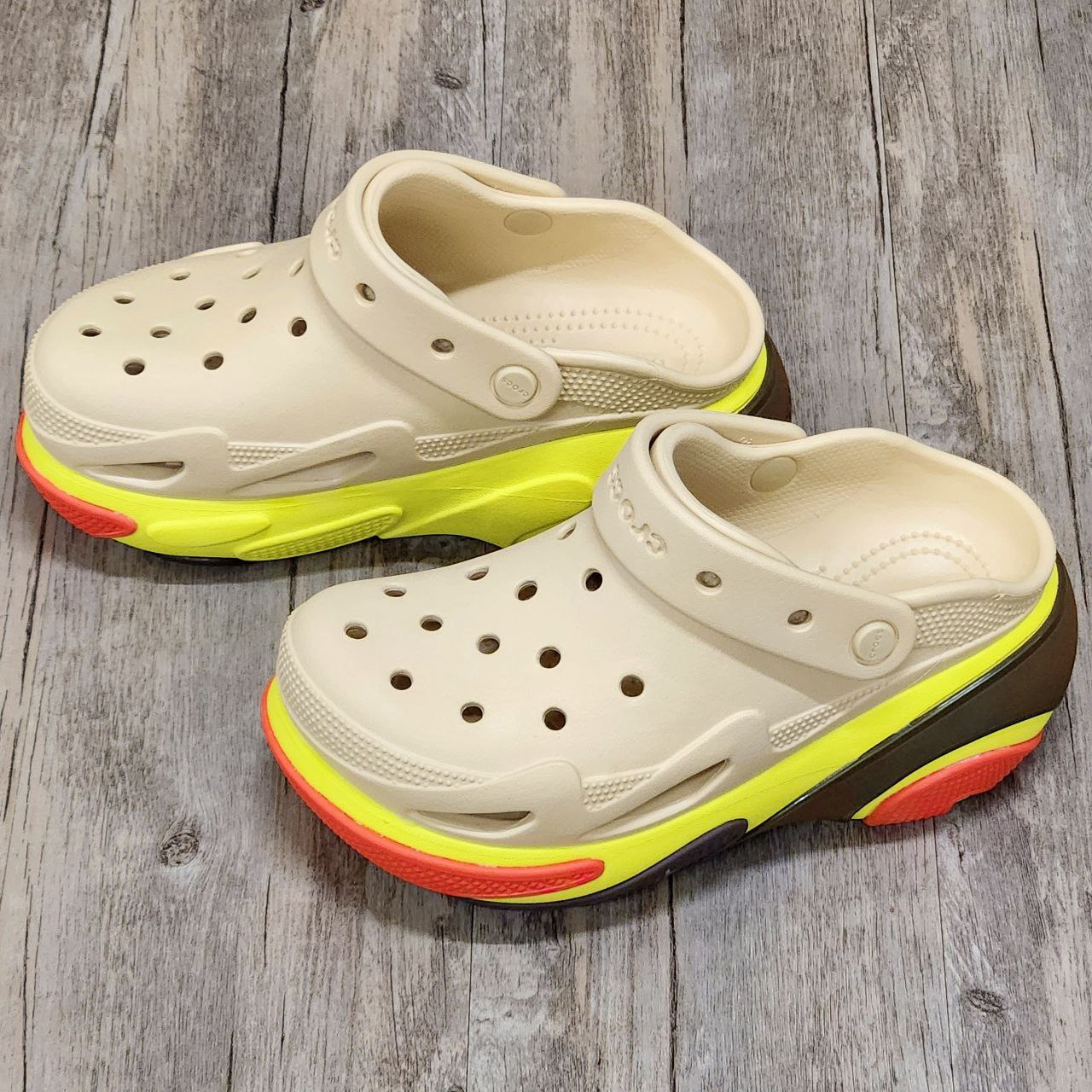 Dép Crocs Clog Bubble Crush HN Bone