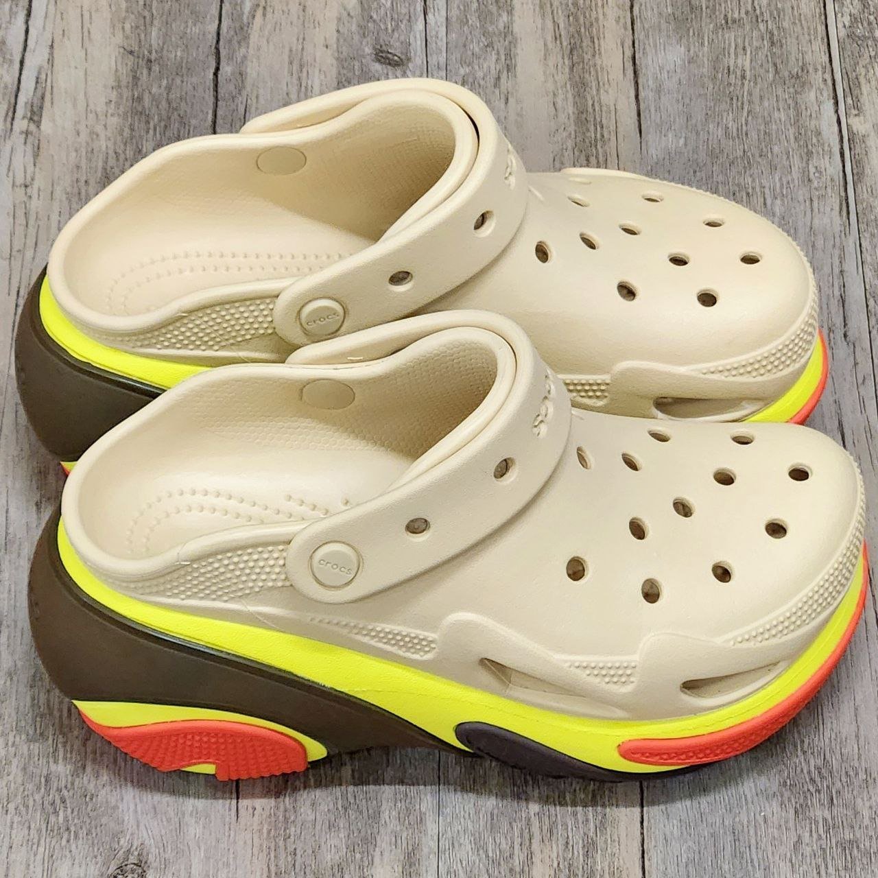 Dép Crocs Clog Bubble Crush HN Bone