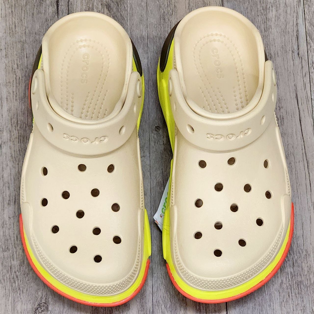 Dép Crocs Clog Bubble Crush HN Bone