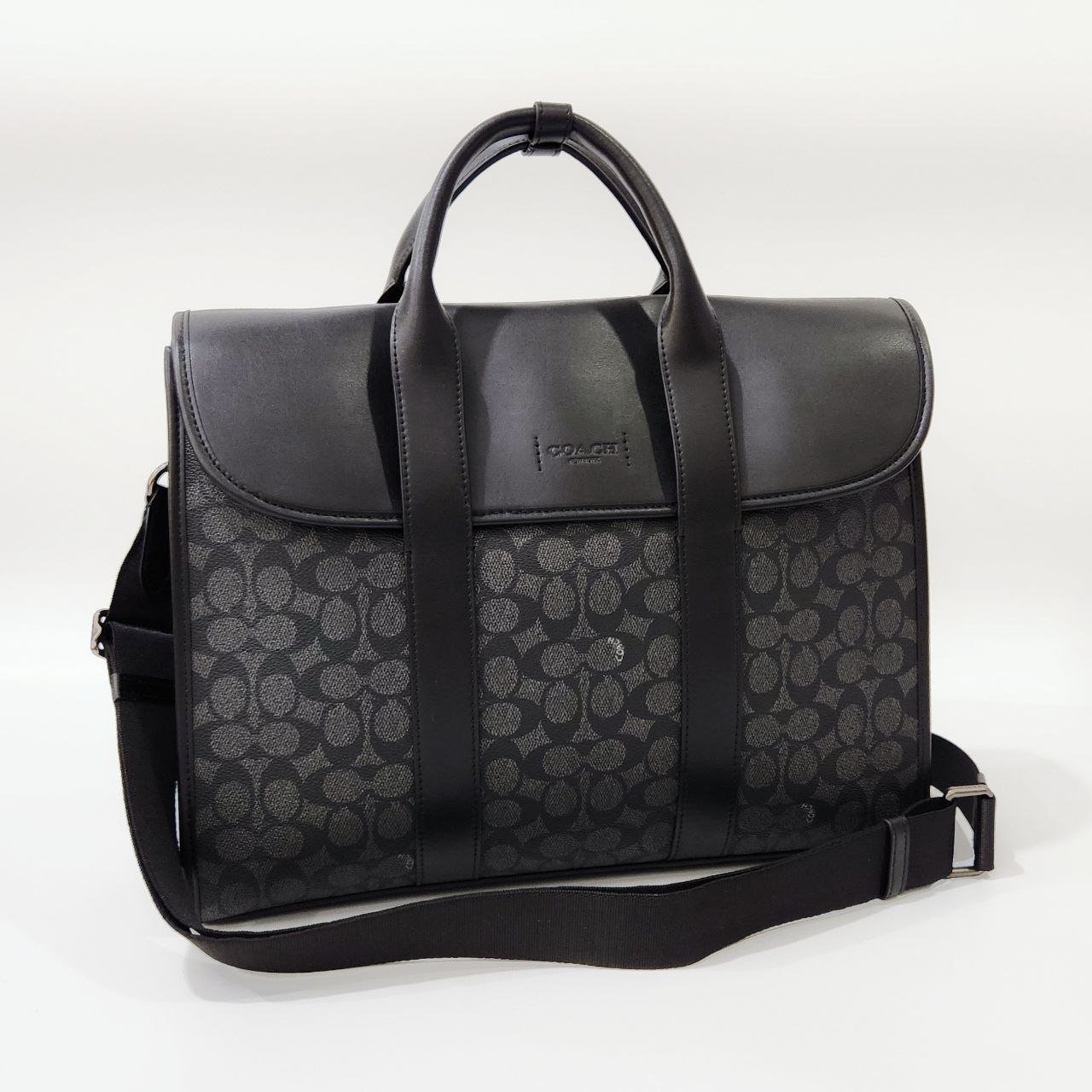 Túi Coach Gotham Portfolio in Signature Leather DS Black