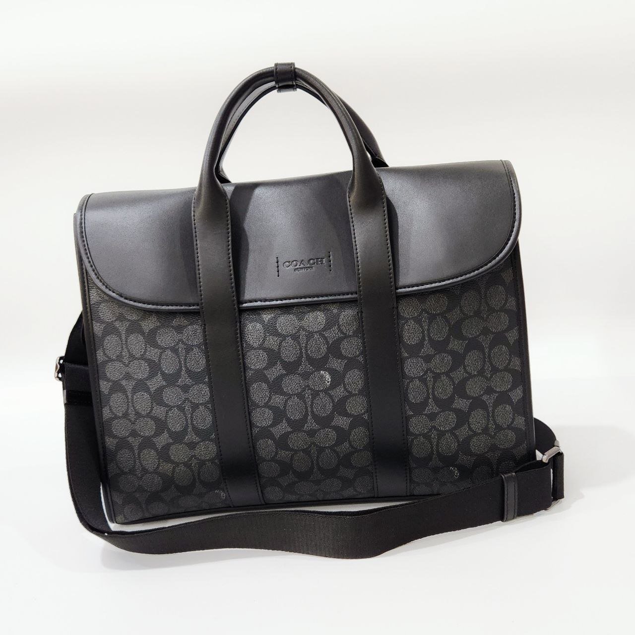 Túi Coach Gotham Portfolio in Signature Leather DS Black