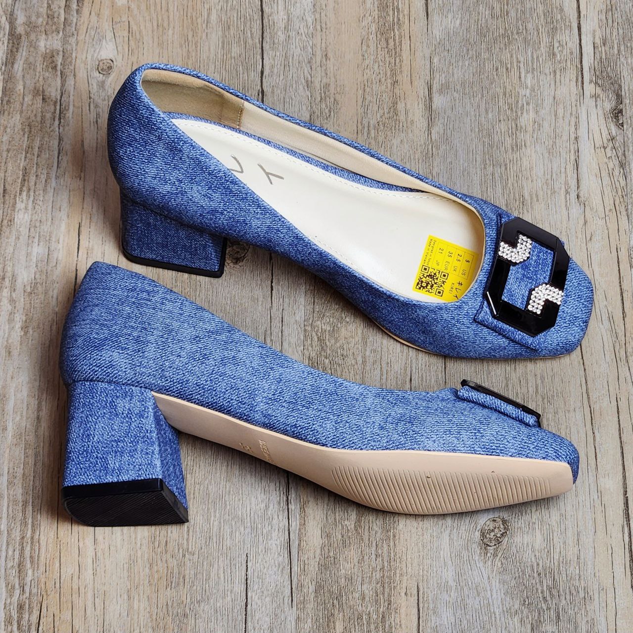 Giày Kirei cao gót 3D-Print 4P CP Jeans