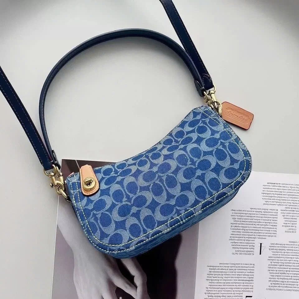 Túi Coach Swinger in Signature Denim Indigo Midnight DS Navy