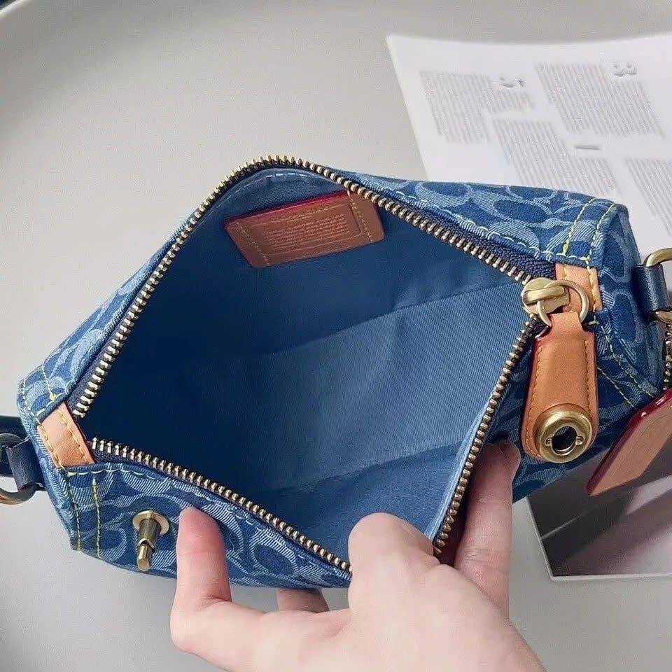 Túi Coach Swinger in Signature Denim Indigo Midnight DS Navy