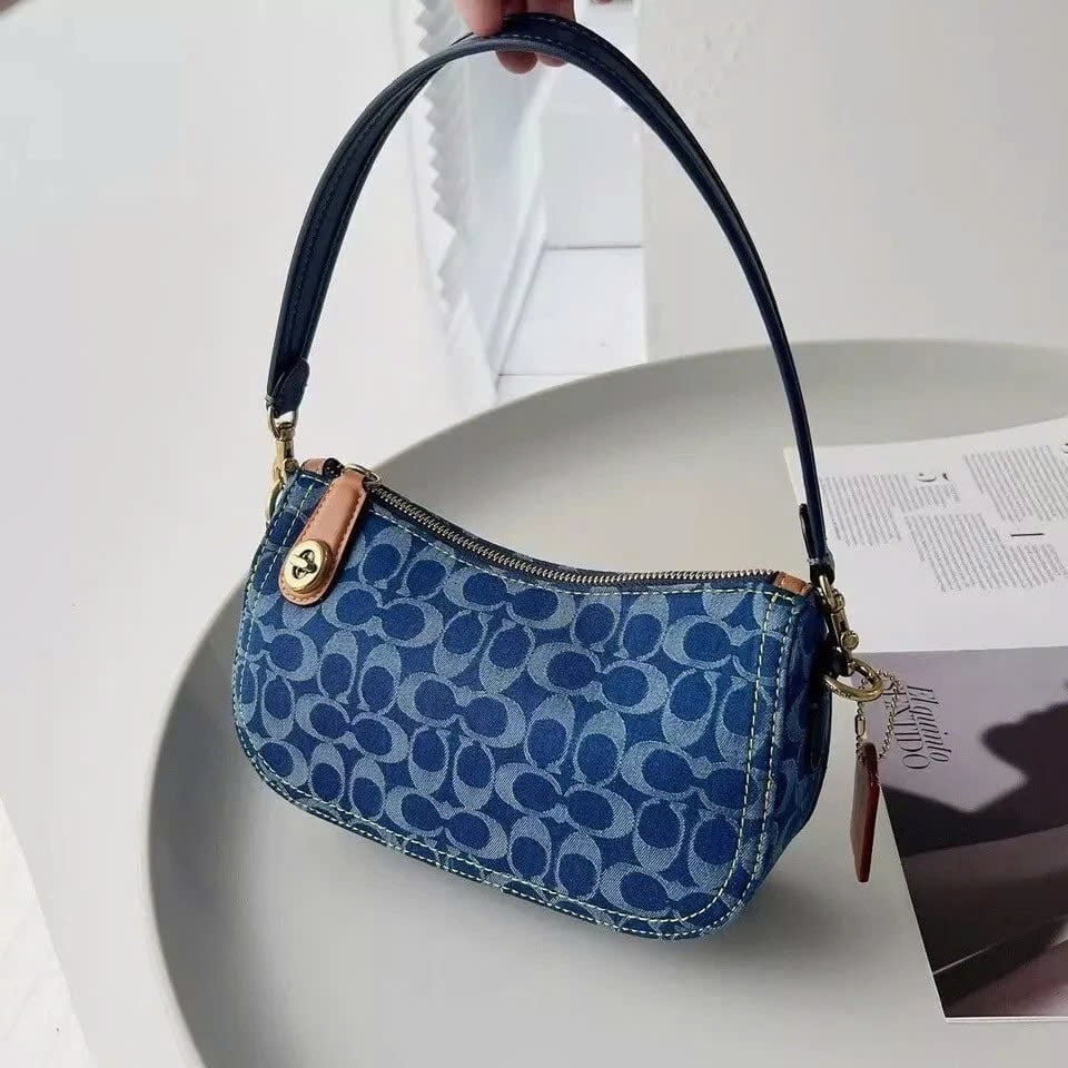 Túi Coach Swinger in Signature Denim Indigo Midnight DS Navy
