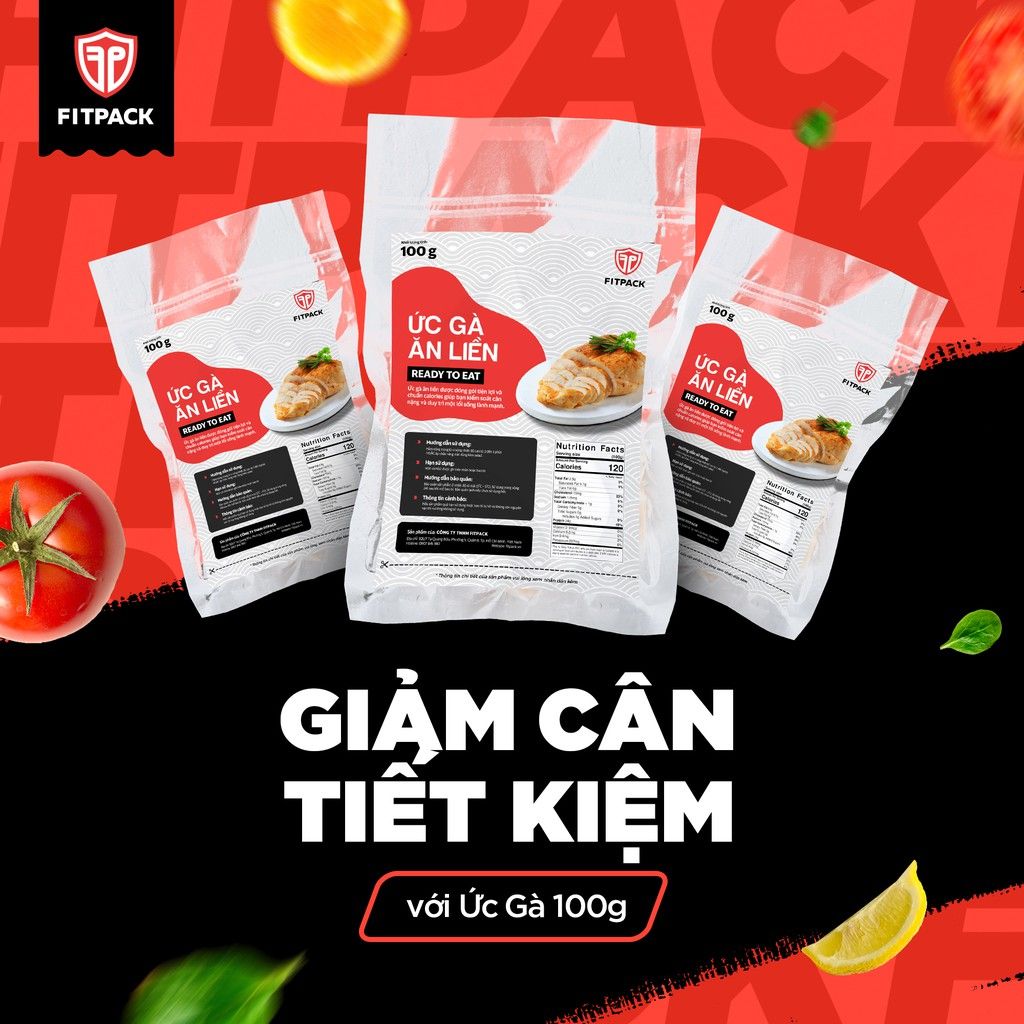 COMBO ỨC GÀ ĂN LIỀN FITPACK 100g (8 vị)