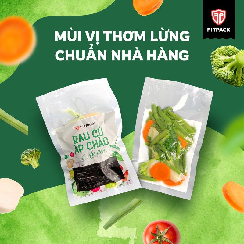 Rau Củ Áp Chảo Eatclean ăn liền Fitpack