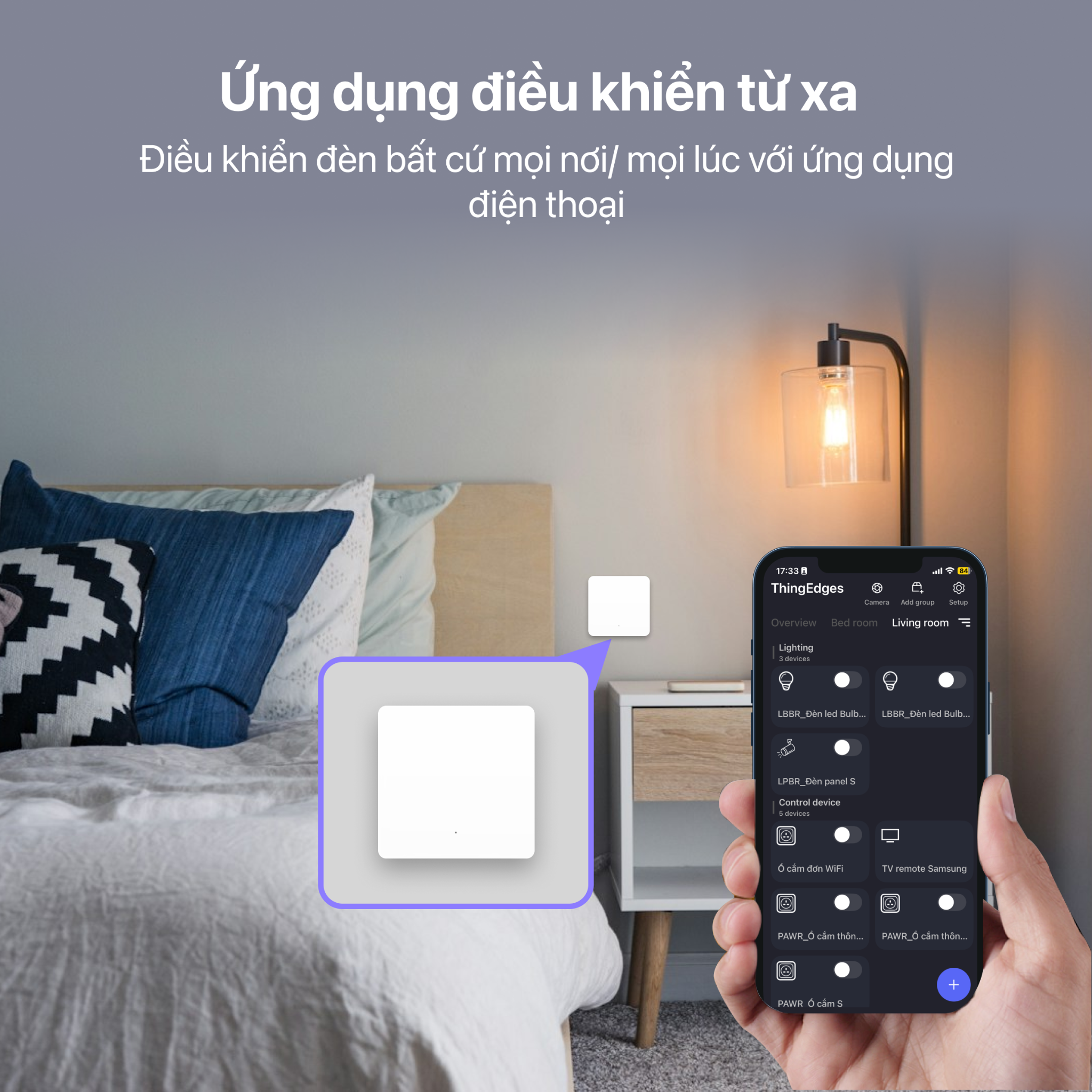  Công Tắc Cảnh Thông Minh 1 Nút 