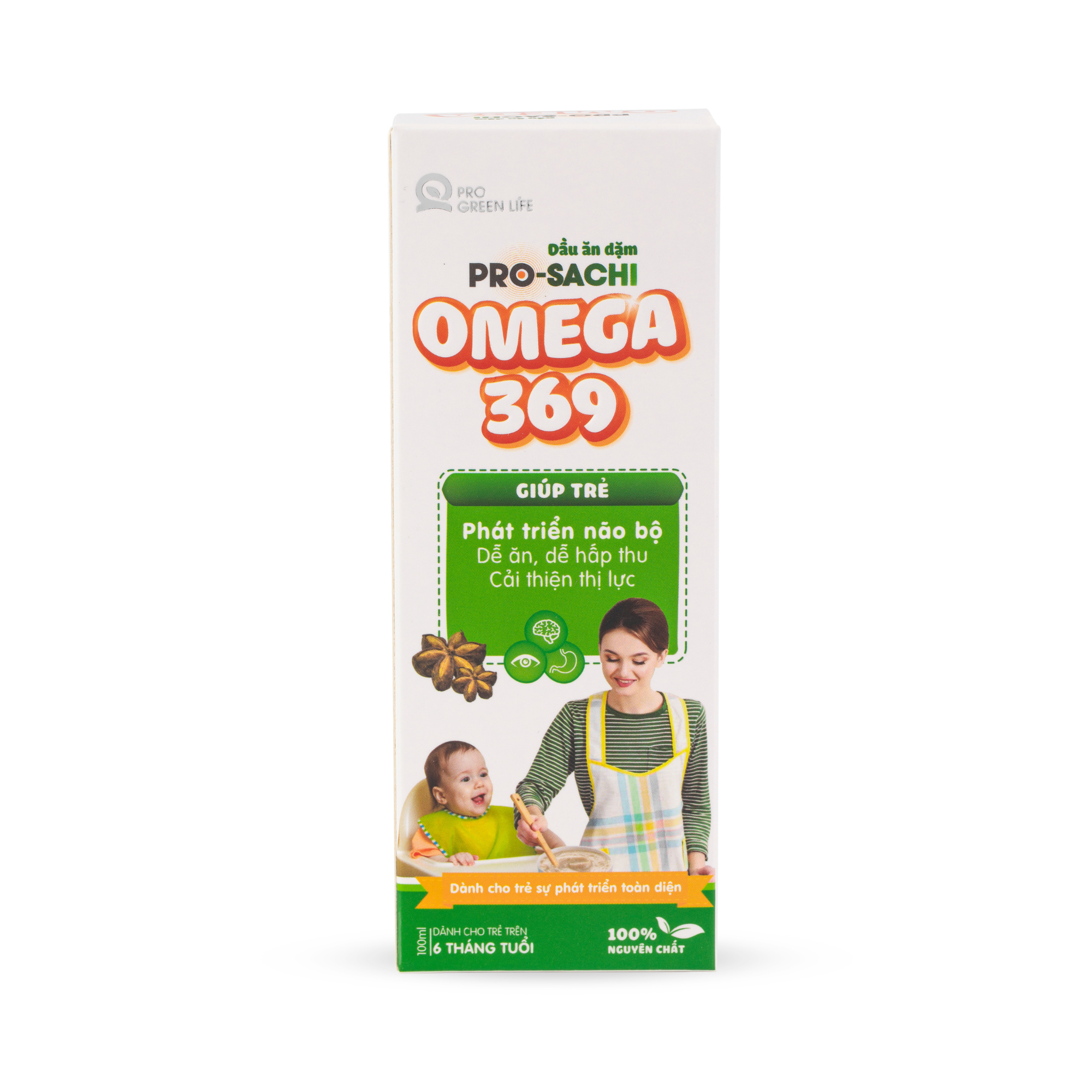  Dầu ăn dặm Pro-Sachi Omega 369 (Chai 100ml) 