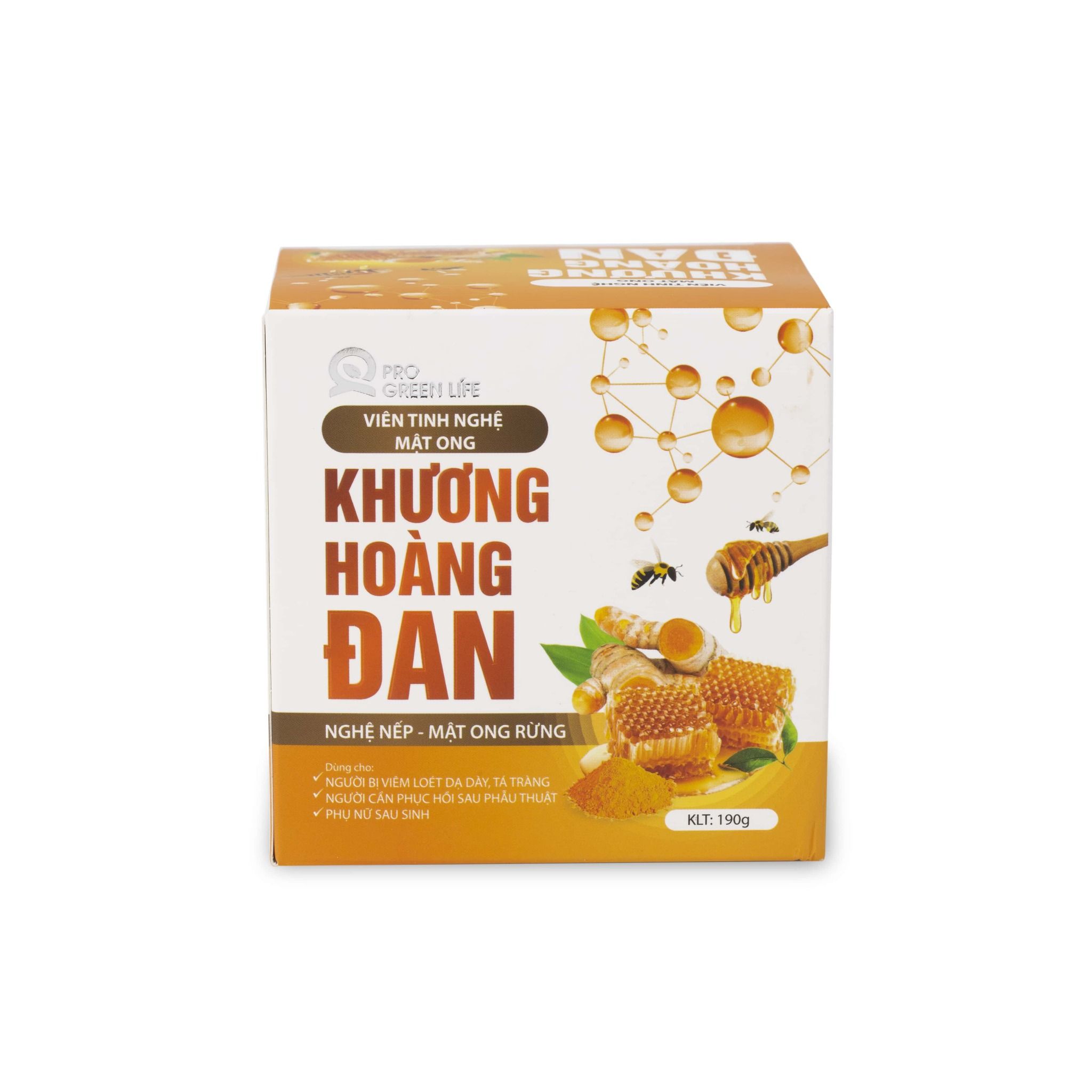  Viên tinh nghệ mật ong Khương Hoàng Đan (Hộp 190g) 