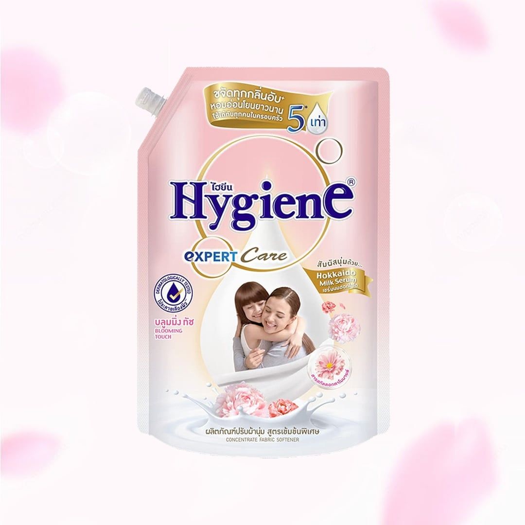  [GRO|8] Nước Xả Vải HYGIENE Blooming Touch 1300ml - Hồng phấn 