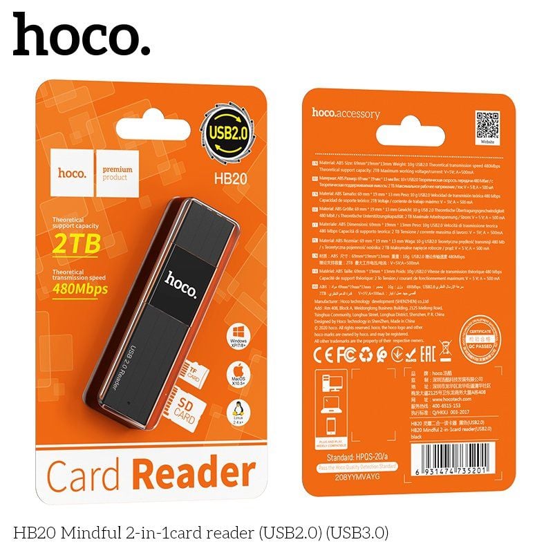 ** Đọc thẻ Hoco HB20 2.0