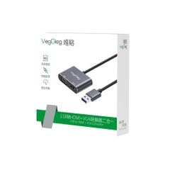 ** Cáp chuyển USB ra Hdmi + Vga Veggieg V-Z918