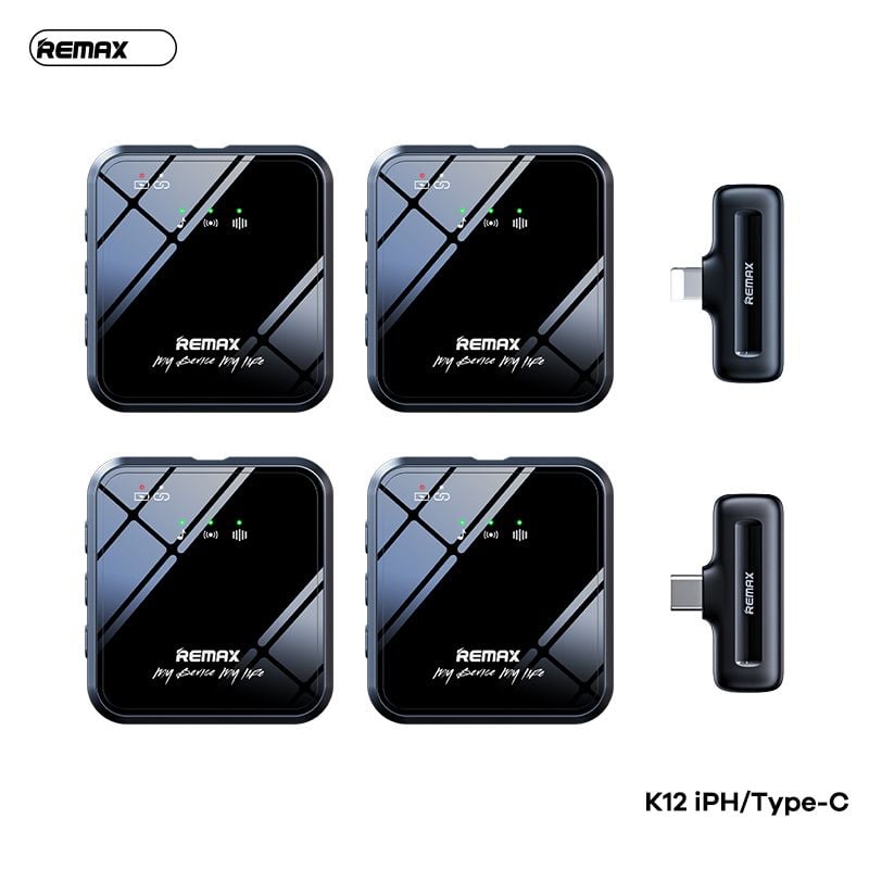 Micro cài áo Remax K12 2 Mic cổng IP