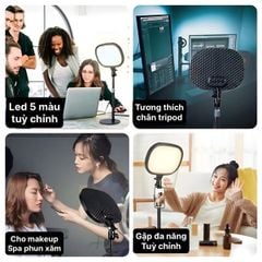 Đèn livestream Studio MT4A/AL10 đèn vuông/tròn