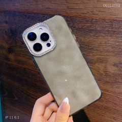 Ốp IP 11 6.1 lưng cứng nhủ kim tuyến camera đính đá