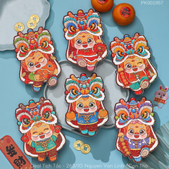 ** Set 6 bao lì xì Chibi 2025 không Mix phản quang
