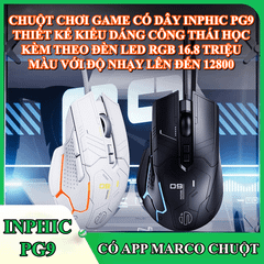 Chuột có dây Inphic PG9 Led RG