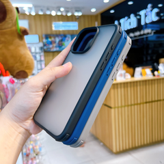 Ốp IP 15 Pro Max Likgus Panzer nhám viền màu