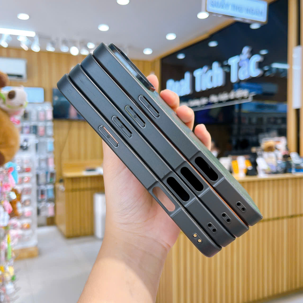 ** Ốp IP 16 Pro X-level vân da viền dẻo