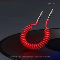 Cáp AUX 2 đầu 3.5mm Usams lò xo 1.2m