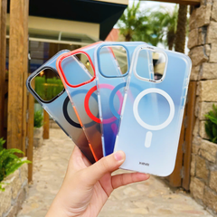 Ốp IP 15 Pro X-level colorful Magsafe loang màu